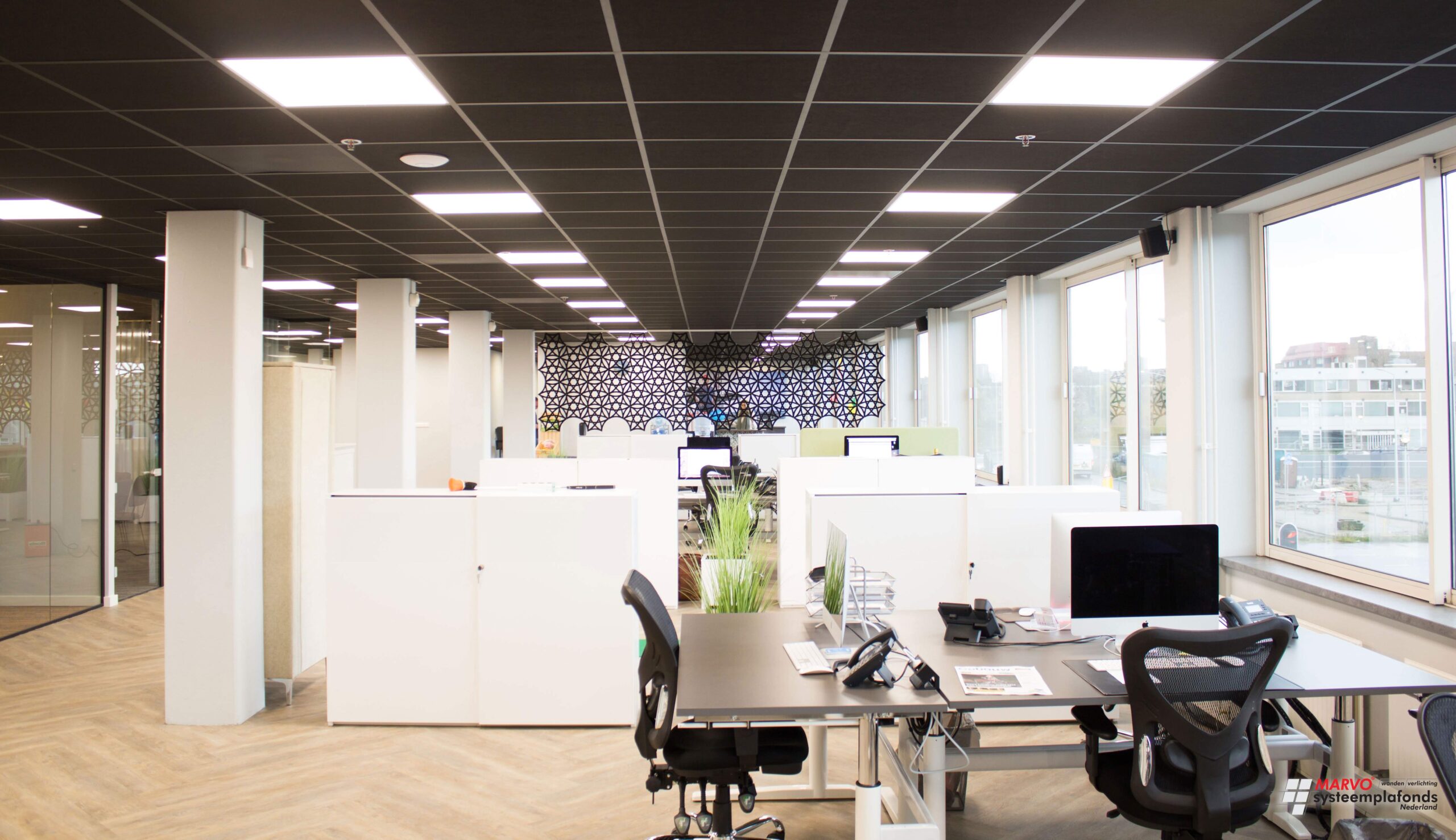 Systeemplafond van het merk Rockfon